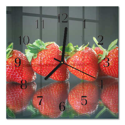 Orologio quadrato Fragole