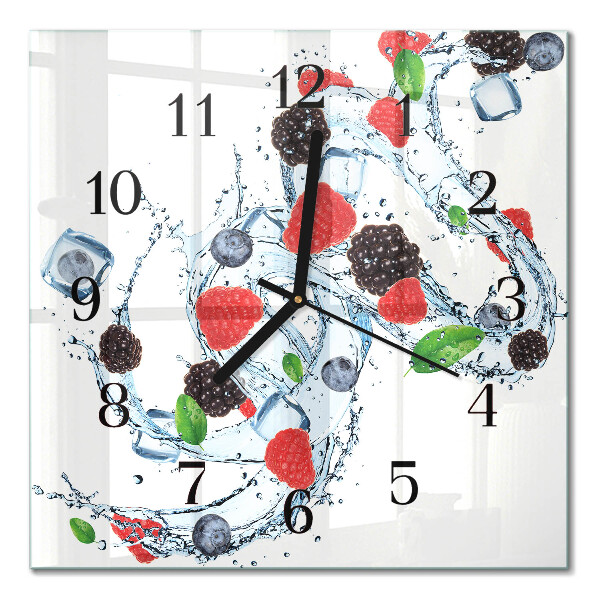 Quadrato orologio da parete Gelato alla frutta