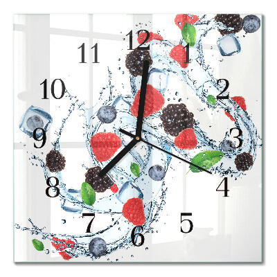 Quadrato orologio da parete Gelato alla frutta