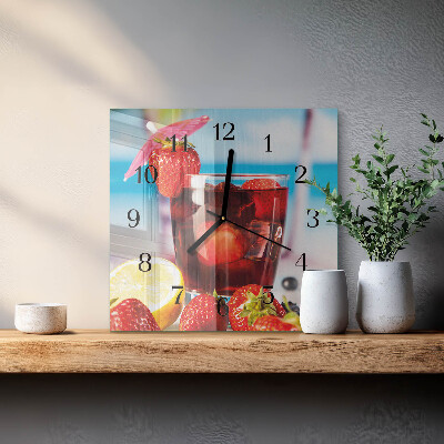 Orologio quadrato in vetro Bere