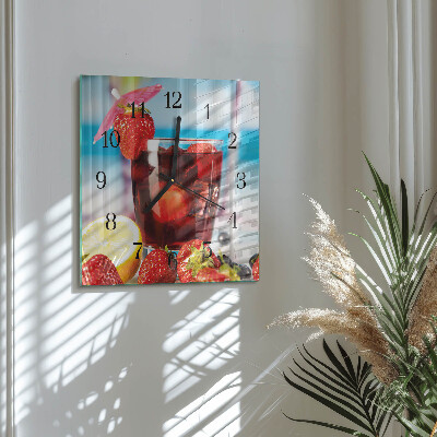 Orologio quadrato in vetro Bere