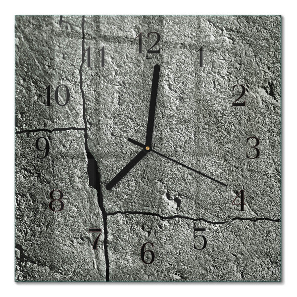 Orologio quadrato in vetro Pietra naturale