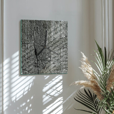 Orologio quadrato in vetro Pietra naturale