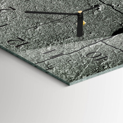Orologio quadrato in vetro Pietra naturale