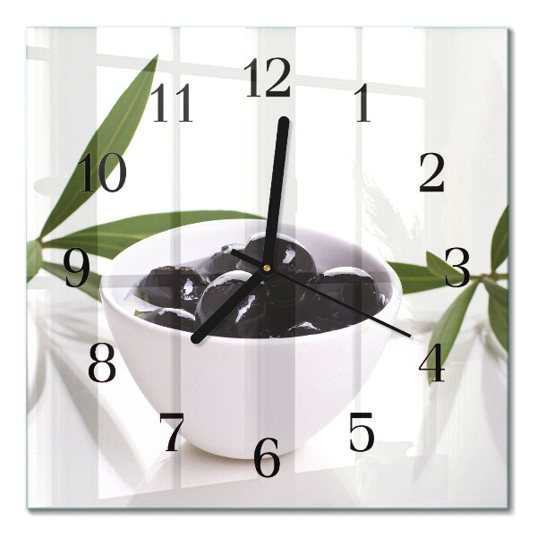 Orologio quadrato in vetro Olive