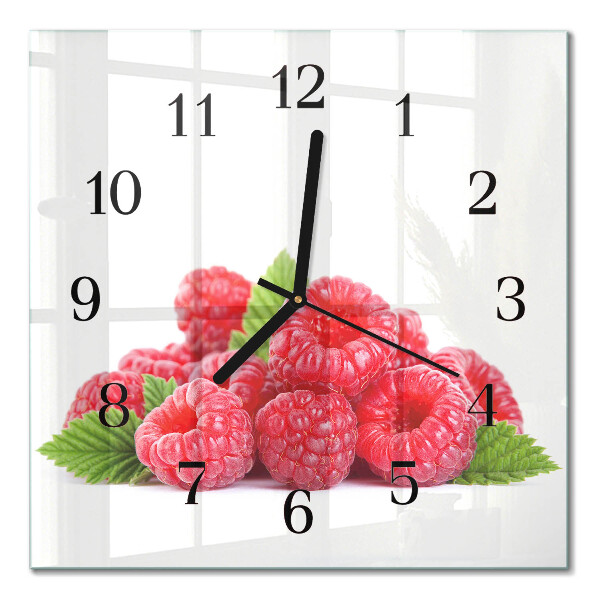 Quadrato orologio da parete Lamponi