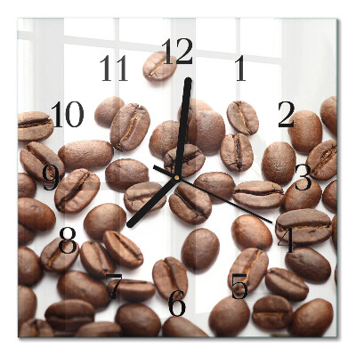 Orologio quadrato Chicchi di caffè