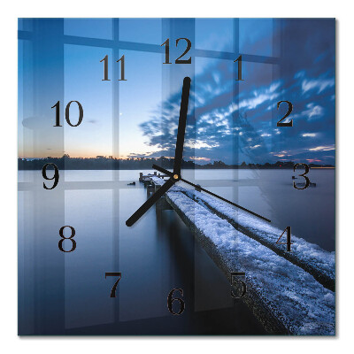 Orologio quadrato in vetro Paesaggio