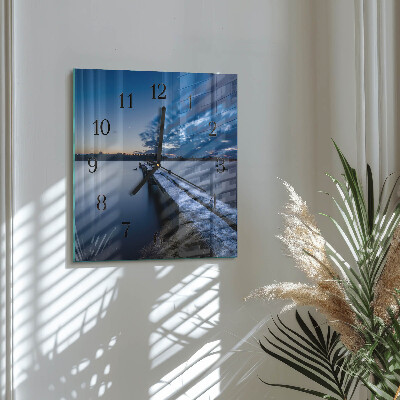Orologio quadrato in vetro Paesaggio