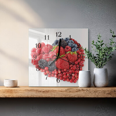 Orologio quadrato Frutta