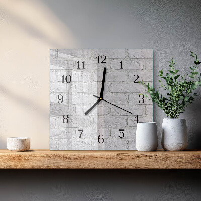 Orologio quadrato in vetro Mattone