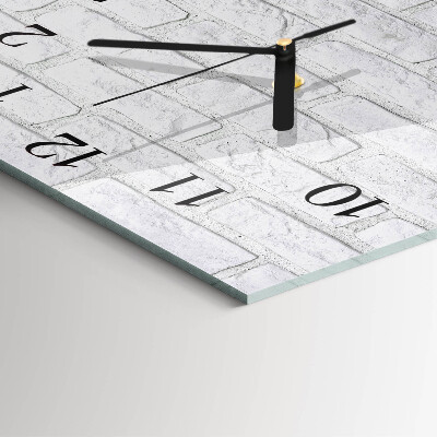 Orologio quadrato in vetro Mattone