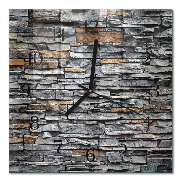Orologio quadrato in vetro Clinker