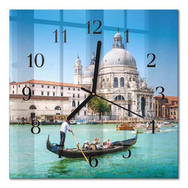 Quadrato orologio in vetro decorativo Venezia