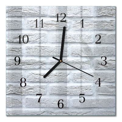 Orologio quadrato in vetro Clinker