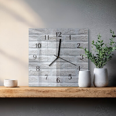 Orologio quadrato in vetro Clinker