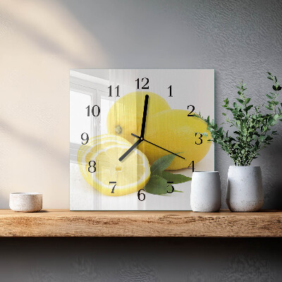 Quadrato orologio da parete Limoni