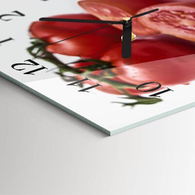 Quadrato orologio da parete Pomodori