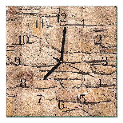 Quadrato orologio da parete Pietre