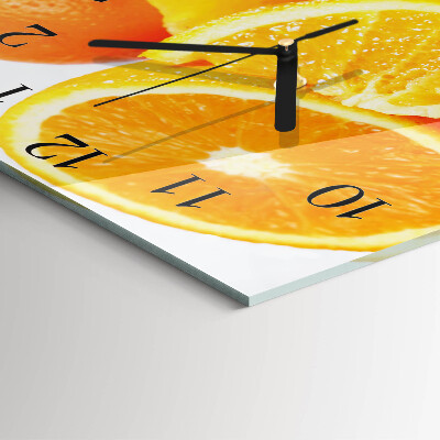 Orologio quadrato in vetro Arance