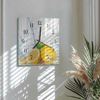 Quadrato orologio da parete Agrumi