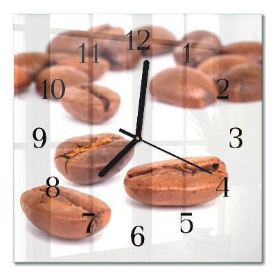 Orologio quadrato Chicchi di caffè