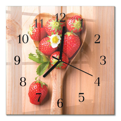 Orologio quadrato Fragola