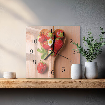 Orologio quadrato Fragola