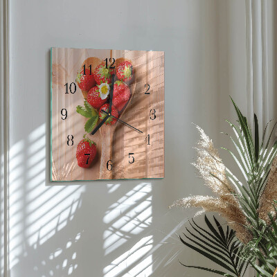 Orologio quadrato Fragola