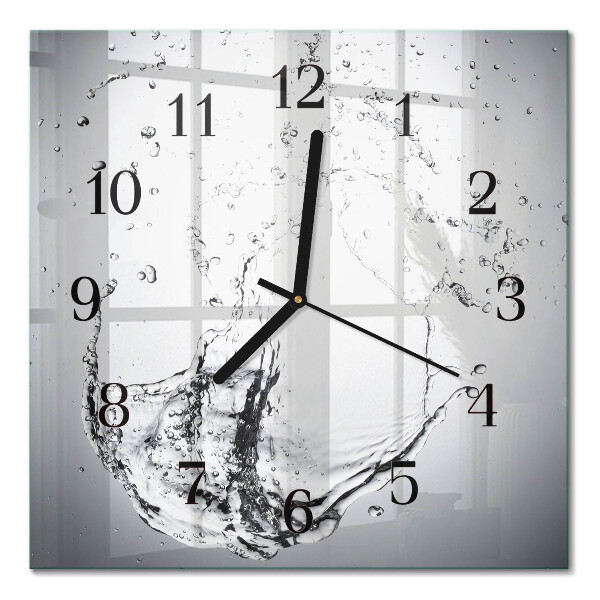 Orologio quadrato in vetro Acqua