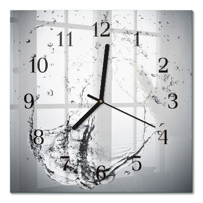 Orologio quadrato in vetro Acqua
