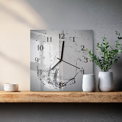 Orologio quadrato in vetro Acqua