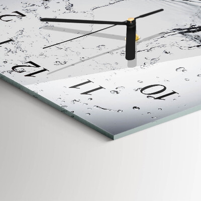 Orologio quadrato in vetro Acqua