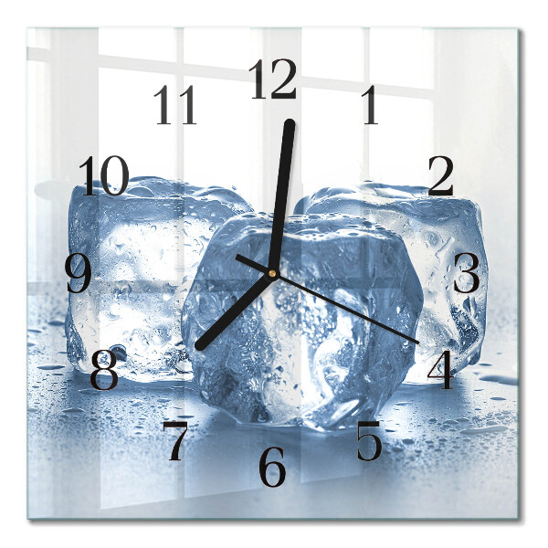 Quadrato orologio da parete Ghiaccio