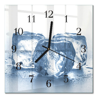 Quadrato orologio da parete Ghiaccio
