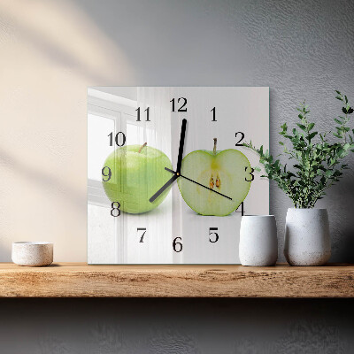 Orologio quadrato in vetro Mela