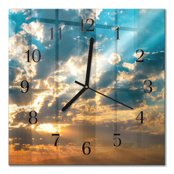 Orologio quadrato in vetro Cielo