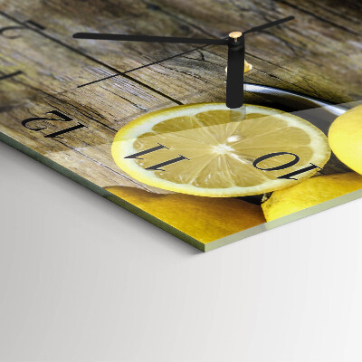 Orologio quadrato in vetro Limoni succosi