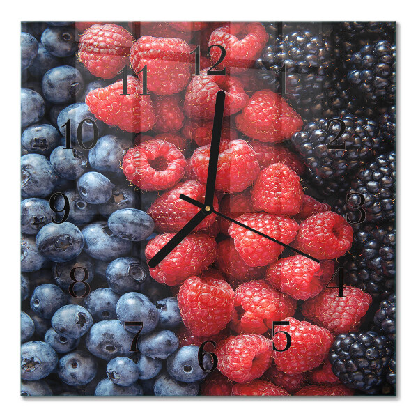 Orologio quadrato Frutti di bosco