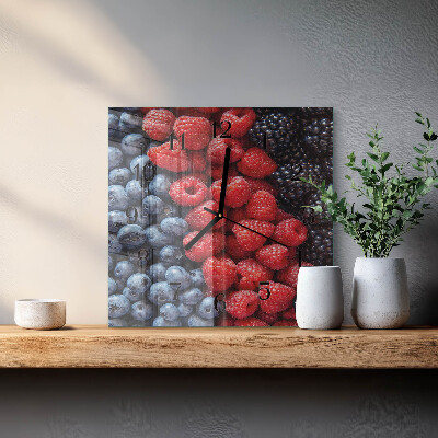 Orologio quadrato Frutti di bosco