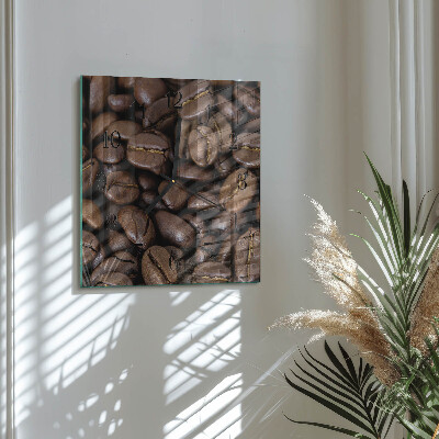 Quadrato orologio da parete Caffè