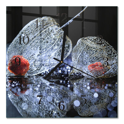 Quadrato orologio in vetro decorativo Pezzo