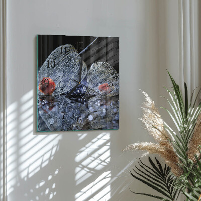 Quadrato orologio in vetro decorativo Pezzo