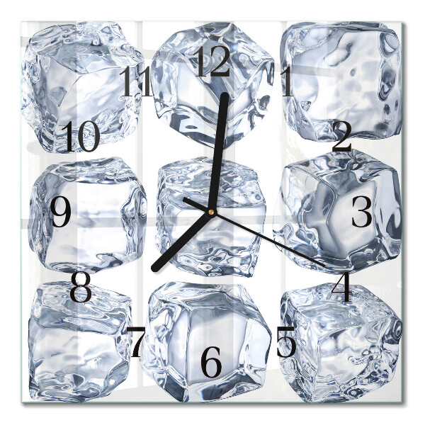 Orologio quadrato in vetro Ghiaccio