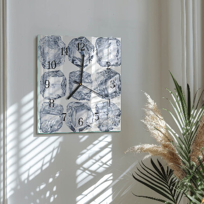 Orologio quadrato in vetro Ghiaccio