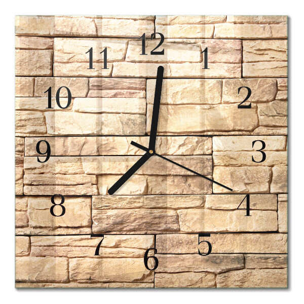 Orologio quadrato in vetro Clinker