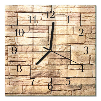 Orologio quadrato in vetro Clinker