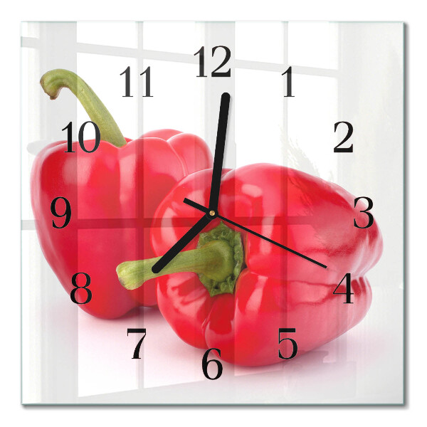 Quadrato orologio da parete Pepe