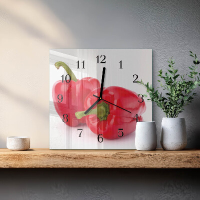 Quadrato orologio da parete Pepe