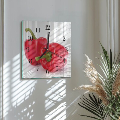 Quadrato orologio da parete Pepe